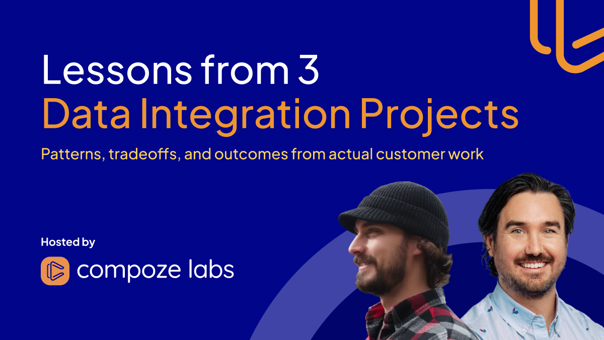 LESSONS FROM 3 DATA INTEGRATION PROJECTS
